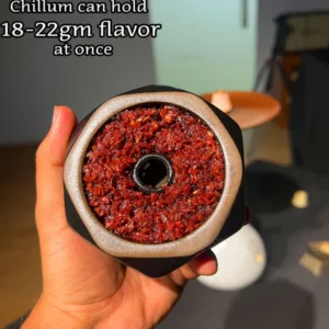 Prismic Ceramic Hookah Chillum with Heat Management Device (HMD)